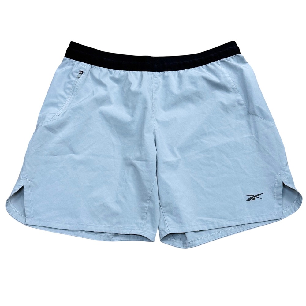 Reebok Athletic Training Shorts Mens M Grey Lightweight Running Training Gym